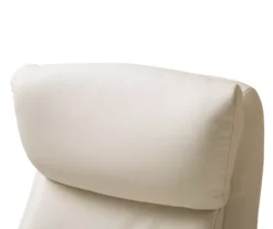 Cream Mid-Century Modern Faux Leather Executive Office Chair -Furniture Sale Shop 810598938 A0 6