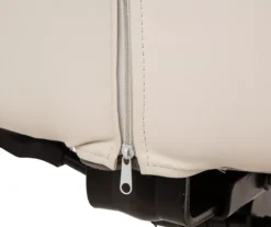 Cream Mid-Century Modern Faux Leather Executive Office Chair -Furniture Sale Shop 810598938 A0 7