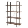 Walnut Modern Open 4-Shelf Bookcase -Furniture Sale Shop 810598940 A0 1