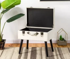 Seashell White Velvet Suitcase Storage Stool 11 Seashell White Velvet Suitcase Storage Stool -Furniture Sale Shop 810598945 A0 3