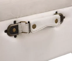 Seashell White Velvet Suitcase Storage Stool 13 Seashell White Velvet Suitcase Storage Stool -Furniture Sale Shop 810598945 A0 5