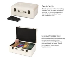 Seashell White Velvet Suitcase Storage Stool 15 Seashell White Velvet Suitcase Storage Stool -Furniture Sale Shop 810598945 A0 7