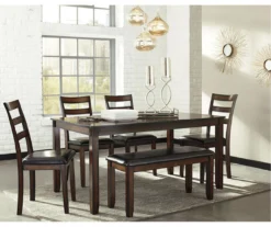 Coviar 6-Piece Dining Set With Bench -Furniture Sale Shop 810599628 2