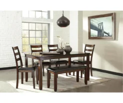 Coviar 6-Piece Dining Set With Bench -Furniture Sale Shop 810599628 4