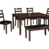 Coviar 6-Piece Dining Set With Bench 2 Coviar 6-Piece Dining Set With Bench -Furniture Sale Shop 810599628 5