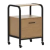 Wood & Metal File Rolling Storage Cart -Furniture Sale Shop 810606558 A0