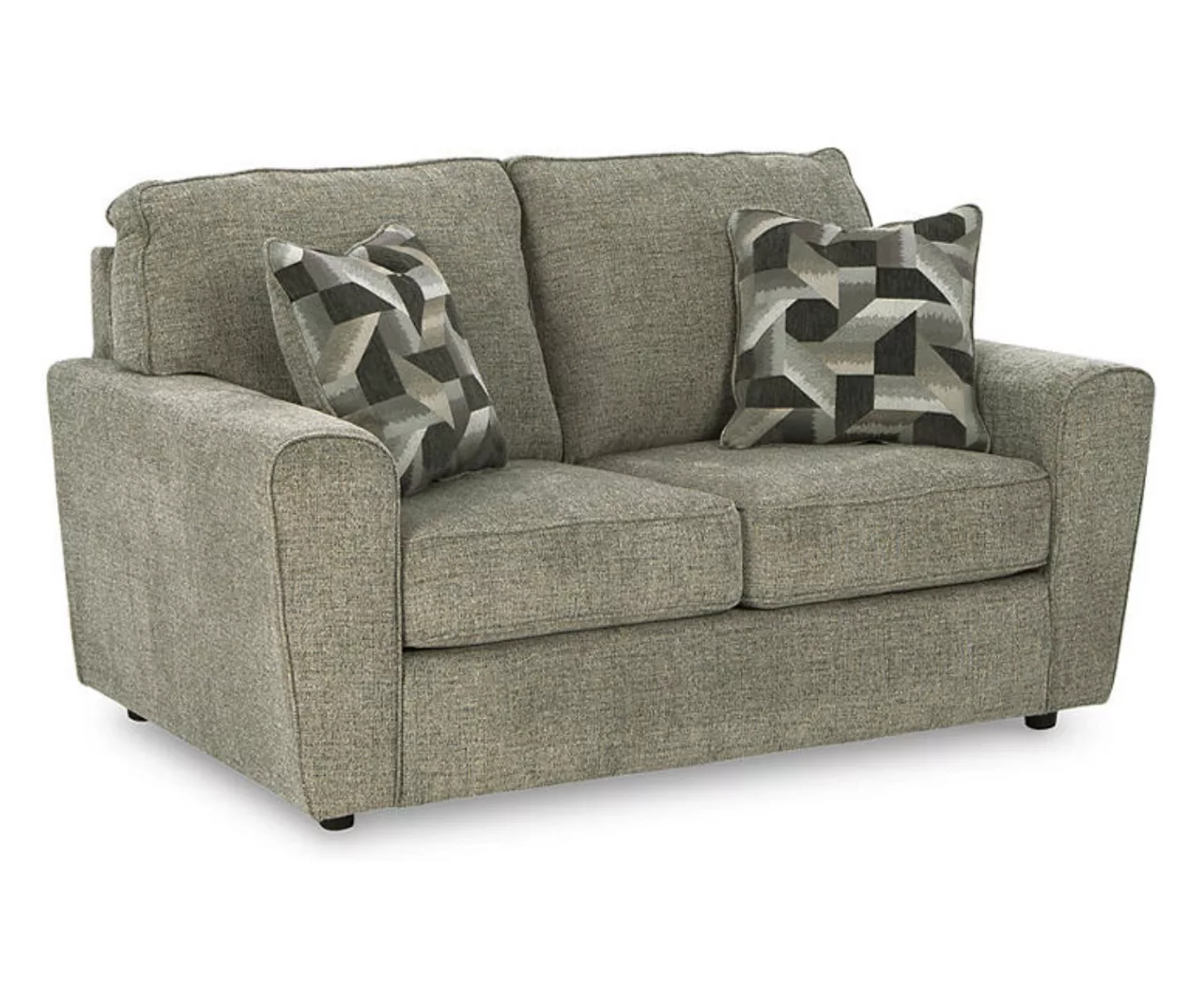 Cascilla Pewter Gray Loveseat 4 Cascilla Pewter Gray Loveseat - Image 2