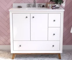 DHP Atwater Living Delias Bathroom Vanity With White Sink -Furniture Sale Shop 810610514 B0 1