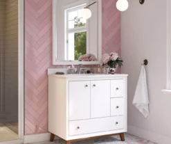 DHP Atwater Living Delias Bathroom Vanity With White Sink -Furniture Sale Shop 810610514 B0 5