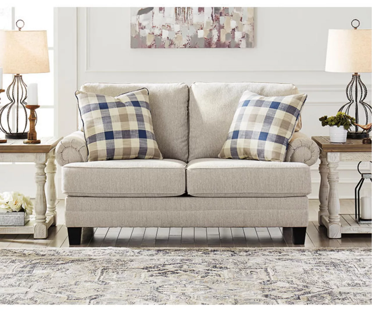 Meggett Linen Loveseat 5 Meggett Linen Loveseat - Image 3