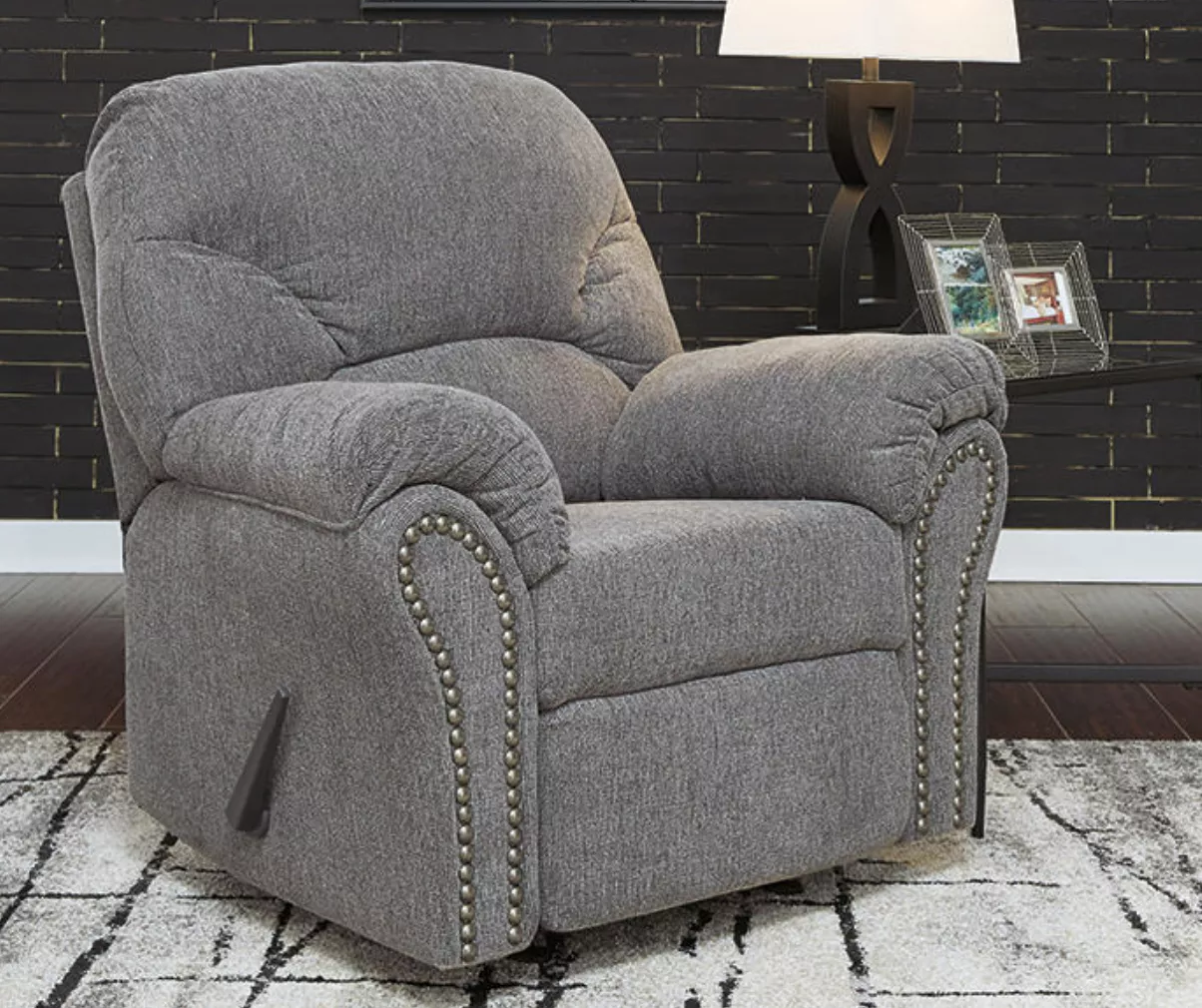 Allmaxx Gray Rocker Recliner 4 Allmaxx Gray Rocker Recliner - Image 2