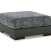 Larkstone Charcoal Oversize Accent Ottoman -Furniture Sale Shop 810612394 1