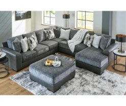 Larkstone Charcoal Oversize Accent Ottoman -Furniture Sale Shop 810612394 4