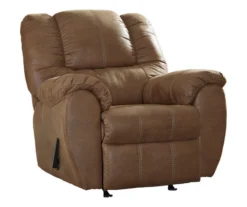 McGann Saddle Faux Leather Rocker Recliner -Furniture Sale Shop 810612511 A0 2