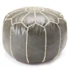 Moroccan Vegan Leather Pouf 1 Moroccan Vegan Leather Pouf -Furniture Sale Shop 810617353 A0