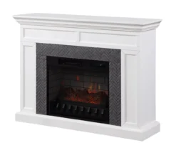 48" Faux Herringbone Mantel Electric Fireplace 13 48" Faux Herringbone Mantel Electric Fireplace -Furniture Sale Shop 810617761 A0 2