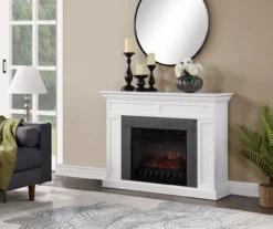 48" Faux Herringbone Mantel Electric Fireplace 11 48" Faux Herringbone Mantel Electric Fireplace -Furniture Sale Shop 810617761 B0 2