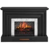 53.5" Black Petite Grand Electric Fireplace Console -Furniture Sale Shop 810617767 A0 1