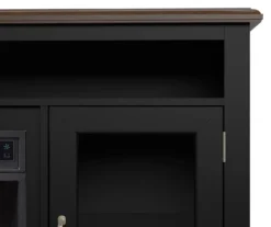 59.5" Black CoolGlow Electric Fireplace & Fan Console -Furniture Sale Shop 810620259 A8 2