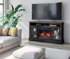 59.5" Black CoolGlow Electric Fireplace & Fan Console -Furniture Sale Shop 810620259 B0 2