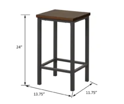 Walnut 3-Piece Pub Dining Set -Furniture Sale Shop 810641657 A6 2