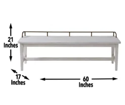 Pendleton Ivory Bench -Furniture Sale Shop 810680819 A7