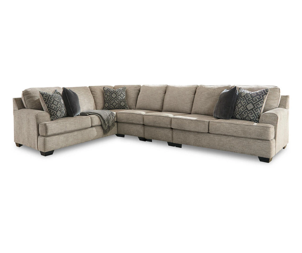 Signature Design By Ashley Bovarian Stone 4-Piece Sectional With Right-Facing Loveseat 3 Signature Design By Ashley Bovarian Stone 4-Piece Sectional With Right-Facing Loveseat