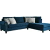 Signature Design By Ashley Trendle Blue Sectional With Right-Facing Chaise -Furniture Sale Shop combo860083