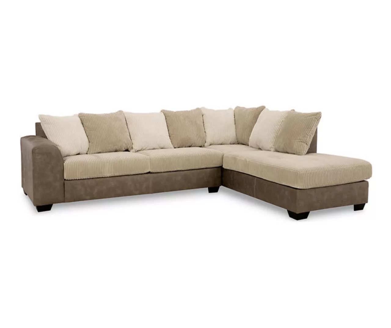 Signature Design By Ashley Keskin Corduroy Faux Leather Sectional With Right-Facing Chaise 3 Signature Design By Ashley Keskin Corduroy Faux Leather Sectional With Right-Facing Chaise