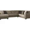 Signature Design By Ashley Abalone Faux Leather Sectional -Furniture Sale Shop combo880001
