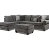 Broyhill Tripoli Slate Sectional & Ottoman Set -Furniture Sale Shop combo960001